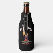 転がの戦い：ファーク、私の芝生のボウルは重い！ ボトルクーラー (ボトル裏面)