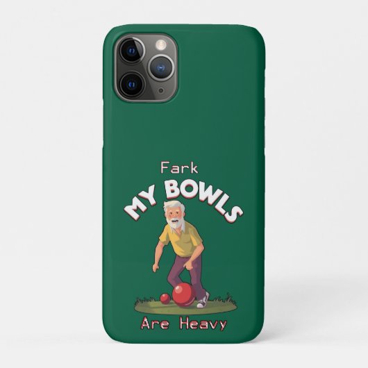 転がの戦い:ファーク、私の芝生のボウルは重い! Case-Mate iPhoneケース (裏)