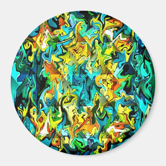 転がの炎&水….. マグネット (正面)