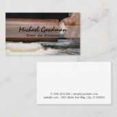 ～転がの粉 |の転がピンと小麦粉 名刺 (正面/裏面)