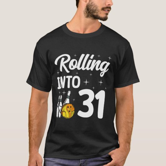 転がの31へのボーリング31誕生日 Tシャツ (正面)