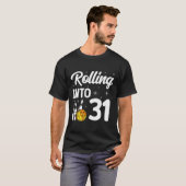 転がの31へのボーリング31誕生日 Tシャツ (正面フル)