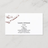 転がのpin & whiskカップケーキベーカリー自筆証書 名刺 (裏面)