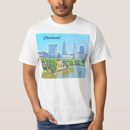 転がはクリーブランド川Tシャツだ Tシャツ (正面)