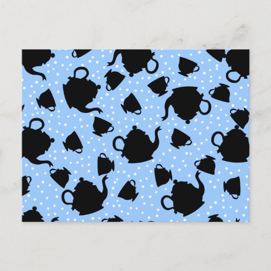 転がるティーパーティー ポストカード (正面)