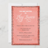 転がインTo Buncoサイコロパーティー 招待状 (裏面)