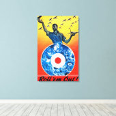 転がカナダ王室の空軍 キャンバスプリント (インサイチュ (ウッドフロア))