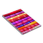 転がカラフル織物 ノートブック (右側)