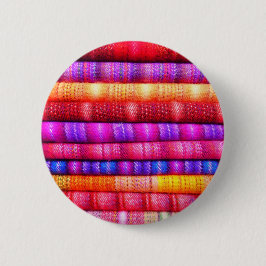 転がカラフル織物 缶バッジ