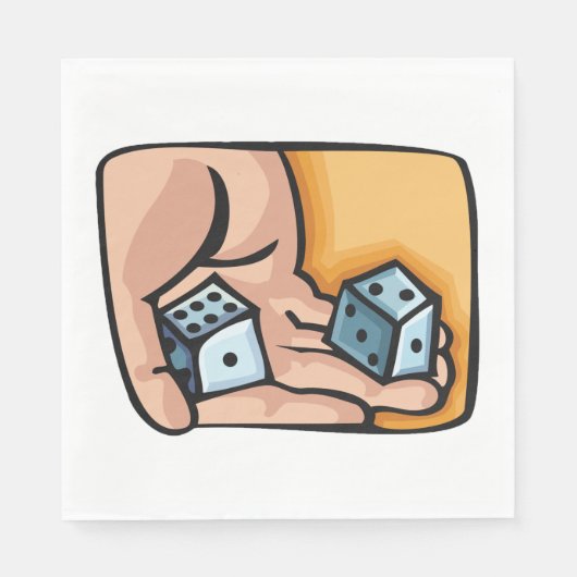 転がサイコロ スタンダードランチョンナプキン (正面)
