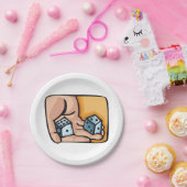 転がサイコロ ペーパープレート (パーティー)