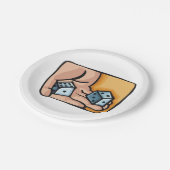 転がサイコロ ペーパープレート (アングル)