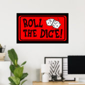 転がサイコロ ポスター (ホームオフィス)