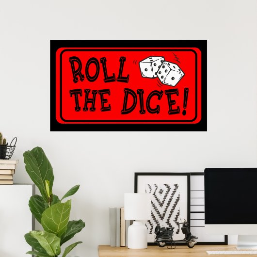 転がサイコロ ポスター (ホームオフィス)