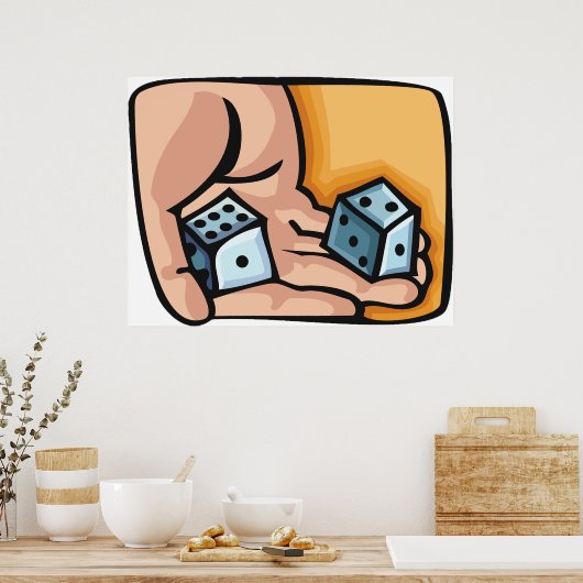 転がサイコロ ポスター (キッチン)