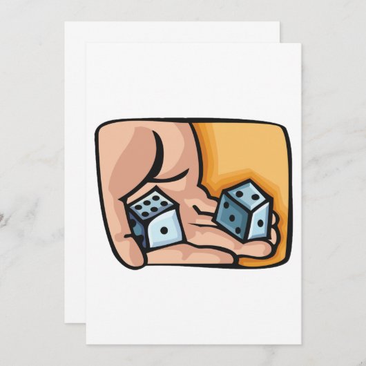 転がサイコロ 招待状 (正面/裏面)