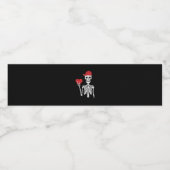 転がスケルトンハンズハートバレンティンズデイスカル ペットボトルラベル (シングルラベル)