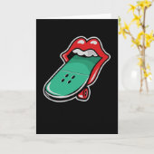 転がスケートボード カード (黄色い花)