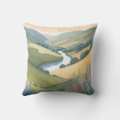 転がズヒルズ風景 | 水彩美 クッション (裏面)