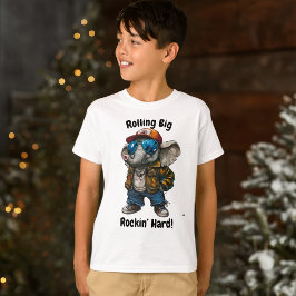 転がズビッグ,ロックイン懸命 – 象クールデザイン Tシャツ
