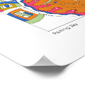 「転がズ・スカイ」抽象芸術・アート ポスター (角)