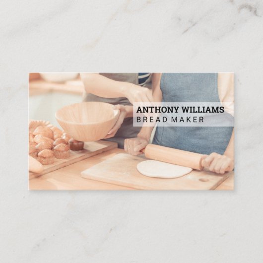 転がパン | ベーキング 名刺 (正面)