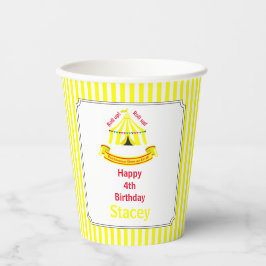 転が上！転が上！サーカスバースデーパーティーイエロー 紙コップ