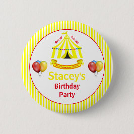 転が上！転が上！サーカスバースデーパーティーイエロー 缶バッジ