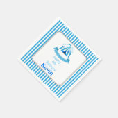 転が上!転が上!サーカスバースデーパーティーブルー スタンダードカクテルナプキン (角)