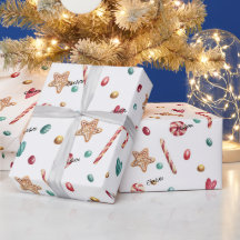 転が名前Whimsy Holiday Candy Pattern