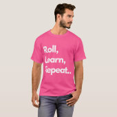 転が学繰り返す。Bjjjjiu Jitsuブラジル柔術 Tシャツ (正面フル)