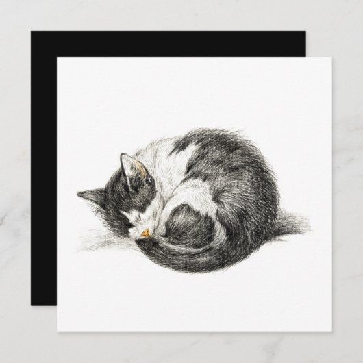 転が寝猫（1825年） (正面/裏面)