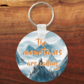 転が山の芸術的絵画自然愛好家 キーホルダー (正面)