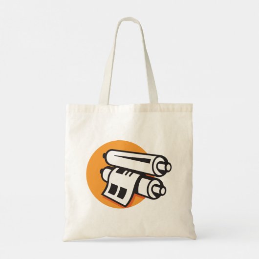 転が紙のア転がイコン上トートバッグ トートバッグ (裏面)