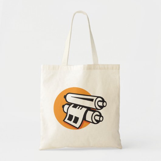 転が紙のア転がイコン上トートバッグ トートバッグ (正面)