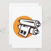 転が紙招待状 招待状 (正面/裏面)