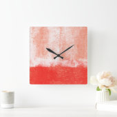 転が絵を描時計 スクエア壁時計 (ホーム)