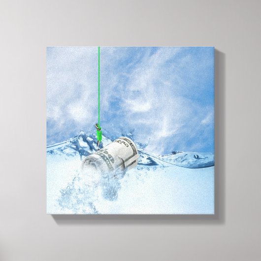 転が釣り金 キャンバスプリント (正面)