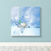 転が釣り金 キャンバスプリント (インサイチュ (ウッドフロア))