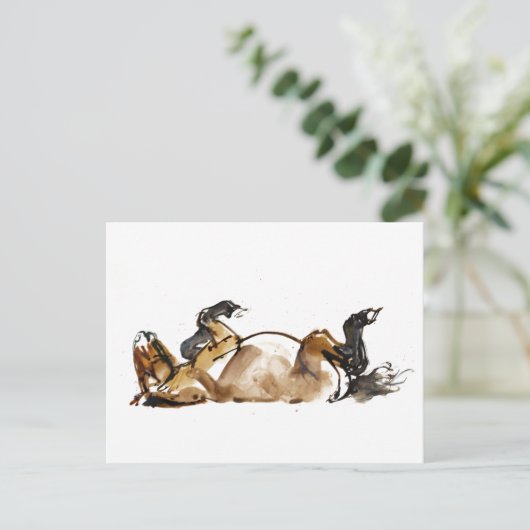 転が馬 ポストカード (スタンド正面)