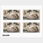 転が 長方形シール (シート)