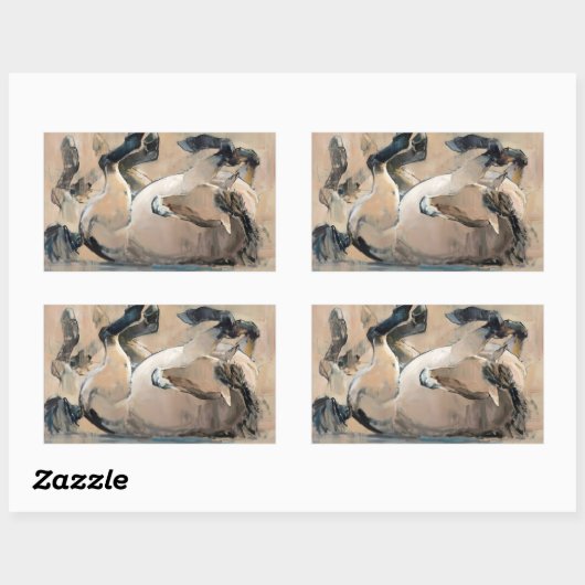 転が 長方形シール (シート)