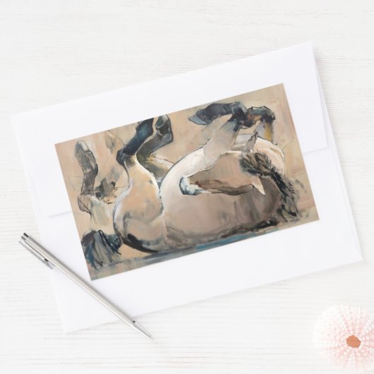 転が 長方形シール (封筒)