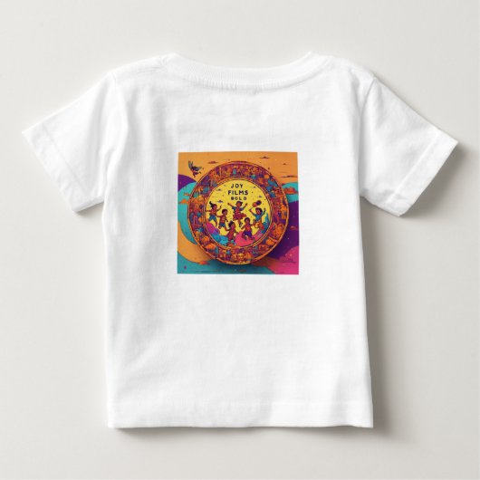 転がItで – 旅を受け入れる ベビーTシャツ (裏面)
