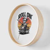 転がSkeletonナース- Dark Mouus Healthcare Vib 壁時計 (傾斜)