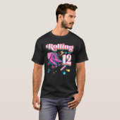 '転が'To 12 Roler Skate 12th誕生日ガールGi Tシャツ (正面フル)