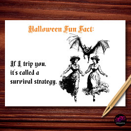 転びそうなビクトリア調ハロウィン シーズンカード