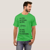 転んだ時の名言ガール Tシャツ (正面フル)