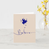 転信じ落する豚の羽毛 カード (黄色い花)