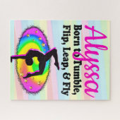 転倒する体操の女王 ジグソーパズル (横)